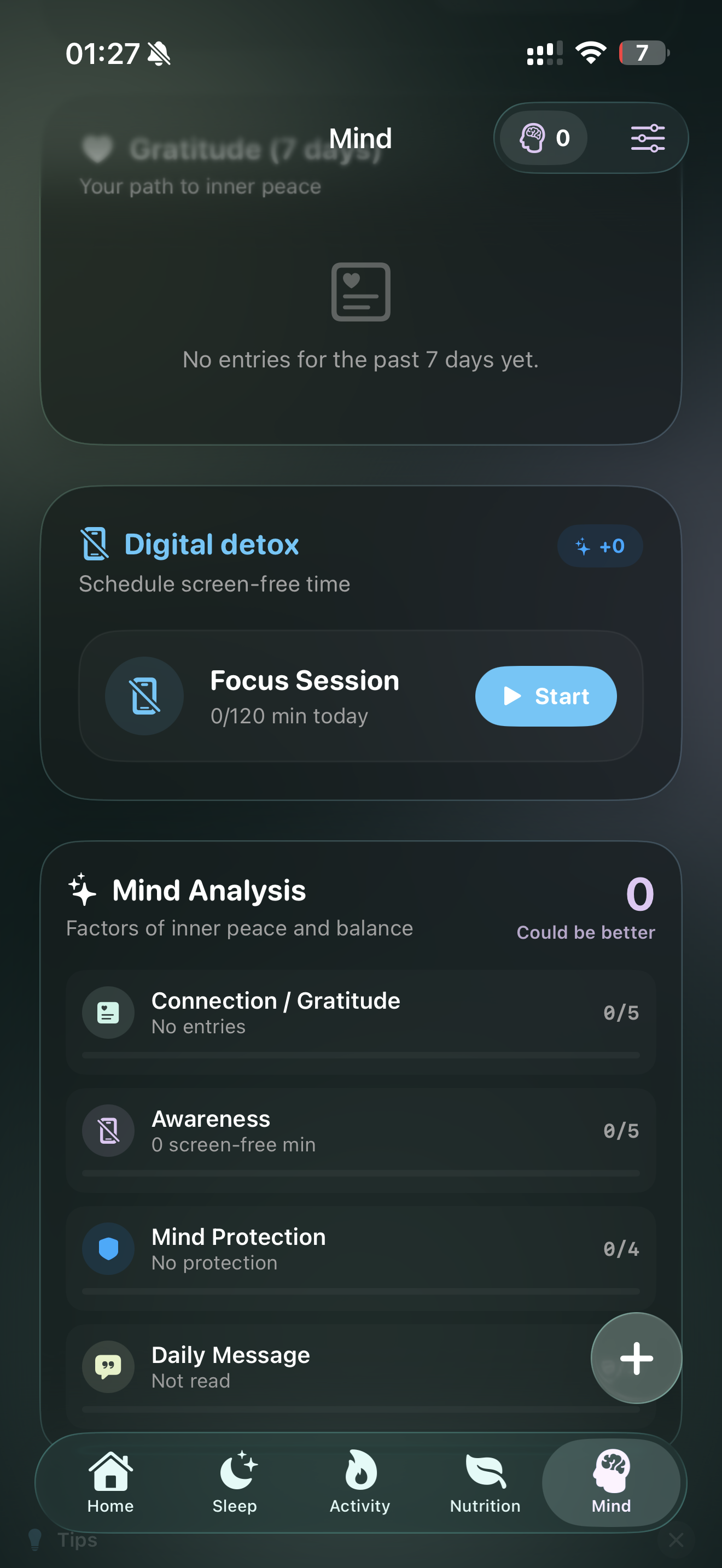 Mind & Spirit Screen